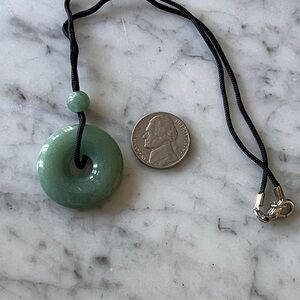 Jade disc pendant